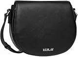 Replay Damen Schultertasche aus Kunstleder, Schwarz (Black 098), Onesize