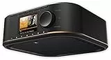 Hama WLAN Streaming-Internetradio Küchenradio Unterbau (Spotify, unterbaufähig, 2,4 Zoll Farbdisplay, WiFi, 2 Weckzeiten, Multiroom, Klemmmontage ohne Bohren, gratis Radio-App, Eieruhr) schwarz/kupfer