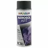 DUPLI-COLOR AEROSOL ART RAL 7016 anthrazitgrau seidenmatt 400 ml, Spraylack für vielseitigen Einsatz, schnelltrocknend, hohe Deckkraft, für Innen- und Außenbereiche geeignet