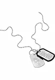 Diesel Herrenkette Font Dog Tag Edelstahl, DX1553040