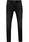 Urban Classics Herren Stretch Denim Pants Jeanshose, Black Washed, 38