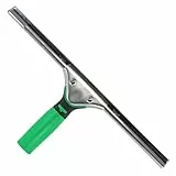 UNGER Fensterreiniger ErgoTec Hard (Länge 45 cm, Fensterabzieher, Harter Wischergummi, ideal für warme Temperaturen) ES45H