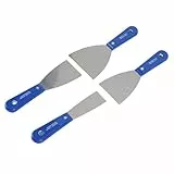 Kittmesser -Set, 4 Pack 1,5 Zoll, 2,5 Zoll, 3 Zoll und 4 Zoll Putty Scraper -Set mit Aufbewahrungsbeutel, Metall -Kohlenstoffstahl -Farbtonschaber -Werkzeug für Trockenbau