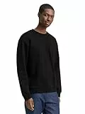 TOM TAILOR Denim Herren 1049014 Sweatshirt mit Logo-Badge, 29999-Black, XXL