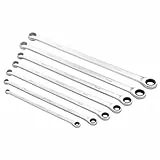 Draper Expert HI-TORQ Ringmaulschlüssel-Set, 8 mm bis 19 mm, 7-teilig, Chrom-Vanadium-Stahl, metrisch, manuell plattiert, 27778