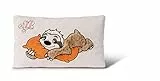 NICI Kissen Faultier Wave Dave rechteckig 43x25cm– Flauschiges Kuscheltierkissen Faultier-rechteckiges Stofftierkissen, 48574, Beige