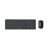 Rapoo 9710M Tastatur Maus Set Kabellos - Bluetooth & 2.4G USB Wireless, Multi Device bis 4 Geräte, Akku wiederaufladbar, kompaktes Aluminium Gehäuse flach, QWERTZ Layout Deutsch, dunkelgrau