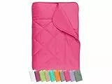 npluseins Sommerdecke 135x200 cm - dünne und leichte Bettdecke für den Sommer - Mikrofaser - Ökotex 100 - waschbar 60 Grad - 732.932, pink