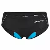Craft Greatness Bike Hipster W, Radunterhose Damen Gepolstert, Damen Radsport Unterwäsche, Atmungsaktiv Radlerhose (Gr. XS-3XL), Schwarz