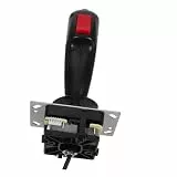 BESTonZON Game Console Rocker Joystick Gaming Joystick Essstäbchen Käfig Essstäbchen abnehmbare Essstäbchen Kit-Joystick Hall Joystick Controller Mobile Gamecontroller Metall Black