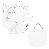 Ideen mit Herz Bildaufhänger mit Dreieck-Öse | Zum Kleben | 2,9 cm x 3 cm | weiß | 50 Stück