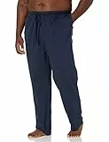 Amazon Essentials Herren Pyjamahose aus Baumwollstrick, Marineblau, XL