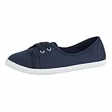 Elara Damen Ballerinas Sneaker Schnürer Chunkyrayan BD1413 Navy-39