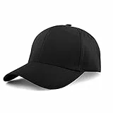 KELOYI Baseball Cap Herren S-M Basecap Damen Sommer Schwarz Baseballkappe Kappe Sonnenhut Baumwolle Atmungsaktiv Outdoor Running