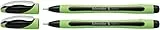 Schneider Xpress Fineliner (Tinte dokumentenecht, Strichstärke 0,8 mm, Made in Germany) 2er Set, schwarz