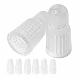 Ventilkappen aus Hartplastik, 8 Stück, Transparent, für Fahrradreifen mit Dunlop- oder Presta Ventil, Fahrrad Ventil Kappen, Reifenventil Abdeckung Fahrradschlauch, Luftventilkappe Fahrradventil Cap