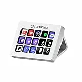 Elgato Stream Deck MK.2 White – Studio-Controller, 15 Makrotasten, auslösen von Aktion in Apps und Software wie OBS, Twitch, YouTube und anderen, für Mac und PC