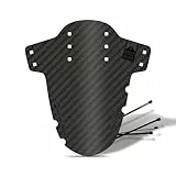 Riesel Design Criss:Cross Mudguard – vorderes Fahrrad Schutzblech inkl. Kabelbinder – Spritzschutz für Gravel Bike – Schutzblech für Gabel, leicht & flexibel – Made in Germany (Carbon)