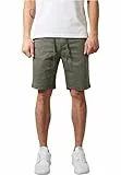 Urban Classics Herren Stretch Twill Joggshorts Shorts, olive, L