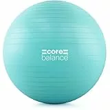 Core Balance, berstsicherer Gymnastikball - für Fitness Yoga Schwangerschaft - 55cm 65cm 75cm 85cm - inkl. Luftpumpe