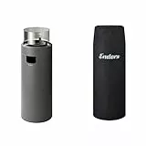 Enders 5605 Feuerstelle NOVA LED L, Grau + Wetterschutzhülle L, Schwarz