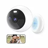 Noorio 2K 4MP Überwachungskamera Aussen Akku 2.4G WLAN Farbnachtsicht, kabellose Batterie mit Magnetbefestigung, KI-Erkennung, 2-Wege-Audio, 32 GB kostenloser lokaler Speicher B210-SE