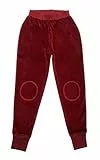 Leela Cotton Baby Kinder Hose Nickyhose Bio-Baumwolle Nicki Strampelhose Jungen Mädchen Gr. 50/56 bis 104 (98-104, Bordeaux)
