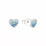 s.Oliver Ohrstecker 925 Sterling Silber Mädchen Kinder Ohrschmuck, mit Schmuckstein, Kommt in Schmuck Geschenk Box