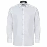 ETERNA Herren Langarm Hemd Modern Fit | Bügelfrei | Dynamic Cotton™ | Weiß | 100% Baumwolle | Kentkragen mit Ausputz Gr. 42