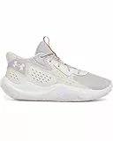 Under Armour Unisex UA Jet '23 Basketball Schuhe, Mod Gray/Ares Red/White, 41 EU