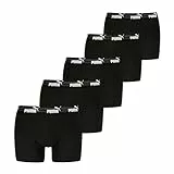 PUMA Men's Men Bold Logo Boxer, Black, M (5er Pack)