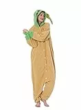 LorranTree Onesie Kostüm Jumpsuit Tier Pajamas Kostuem Damen Herren Pyjama Fasching Halloween Schlafanzug Cosplay Erwachsene Karneval Einteiler S