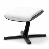 noblechairs Footrest V2.0, White Edition, 45-Grad Neigung, Premium Materialien, High-Tech Vinyl Bezug, Weiß
