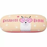 GRUSS & CO Brillenetui mit Motiv 'Rosarote Brille' | Hartschalen-Etui, 17,5 cm x 6 cm | Geschenk, Geburtstag | 47971