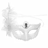 CALLARON Halloween Maske Damen, Venezianische Masken für Paar, Venezianische Halbmaske Aus Spitze, Karnevalsmaske Mit Einzigartigem, für Halloween, Maskenball, Kostümpartys und Festliche Anlässe