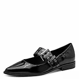 Marco Tozzi Damen 2-22128-45 Ballerina, Black Patent, 41 EU