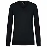GIESSWEIN Cotton Pullover Damen V Ausschnitt - Baumwoll Feinstrickpullover Damen elegant, Langarmshirt & Longsleeve Damen, Basic Strickpullover smart Casual