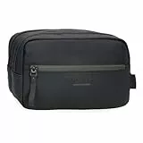 Pepe Jeans Sail up Kulturbeutel mit Zwei Fächern, Schwarz, 26 x 16 x 12 cm, Polyester und PU von Joumma Bags, Schwarz, Talla única, Kulturbeutel mit Zwei Fächern