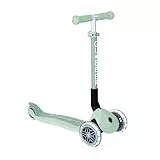 GLOBBER – JUNIOR Foldable Fantasy Lights | 3-rädriger Scooter ab 2 Jahren mit LED-Vorderrädern, höhenverstellbarer Lenkstange und patentiertem Klappsystem, belastbar bis 50kg | Farbe: Pistazie