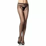 wlertcop Netzstrumpfhosen für Damen Strumpfhose Damen Elastik Aushöhlen Fischernetz Strumpfhosen Nylon Offenem Schritt Fischernetz Strumpfhosen Hoher Taille Reizvolle Netzstrümpfe