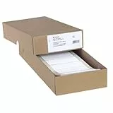 HERMA 8161 Computeretiketten endlos, 88,9 x 35,7 mm, 1-bahnig, 2000 Stück, selbstklebend, Endlosetiketten Aufkleber mit Führungslochrand, matt, blanko Papier Computer Etiketten, weiß