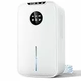 Luftentfeuchter Elektrisch, 2.5L, Raumentfeuchter mit Funktion Abtauen & Automatische Abschaltung, 24H Timer, Farbiges Nachtlicht, Leiser Entfeuchter für Wohnung, Badezimmer, Keller