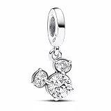 HAEPIAR S925 Sterling Silver Pendant Dangle Beads Charms für Armbänder und Halsketten Sparkling Mouse Bow für Frauen Mädchen Freunde