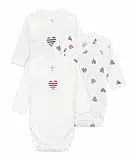 Petit Bateau Unisex Baby Langarm-Bodys zur Geburt A0cas, Variante 1, 3 Monate