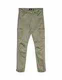 VERO MODA Damen Jeans Hose Stretch Denim Jogger Pants Cargo Stoffhose VMIVY, Farben:Grün-2, Größe:M / 30L, Beinlänge:L30