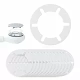 LANMU Haarfänger (15 Stück) Haarsieb Dusche für Moderne Duschen/Ablaufgarnituren kompatibel mit Nordona, Aquabad Abflüsse mit Ventilabdeckung