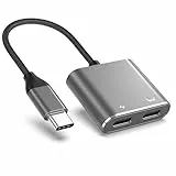 KIHENG USB-C-zu-AR-Brillenadapter, Laden und Spielen, kompatibel mit 100 W PD-Schnellladung für iPhone 17-15, Switch OLED, Steam Deck & Viture/Rokid/Xreal/RayNeo AR-Brillen 1080P 120 Hz/4K 60 Hz