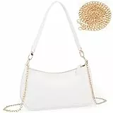 Aucuu Kleine Handtasche Damen, Clutch-Handtaschen mit Kette, Mini Hobo Bag, Retro Schultertasche für Damen, Kleine Umhängetasche mit Reißverschluss
