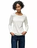 Street One Basic Langarmshirt Off White 40