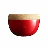 Emile Henry EH348764 Obst- und Gemüseschneider ø27 cm, Keramik und Kork, rot Grand Cru